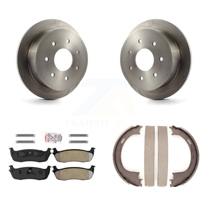 Kit de patins de frein de stationnement, Rotors à disque arrière, plaquettes semi-métalliques, pour Ford F-150 F-25