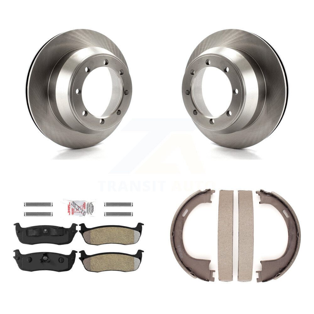 Kit de plaquettes semi-métalliques et de chaussures de stationnement pour disques arrière, pour Ford F-150 RW 01-03