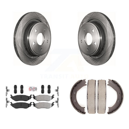 Kit de chaussures de stationnement à plaquettes semi-métalliques, Rotors à disque arrière, pour Dodge Ram 1500 Durang