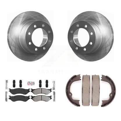 Kit de plaquettes semi-métalliques et de freins de stationnement, Rotors à disque arrière, pour Dodge Ram 150