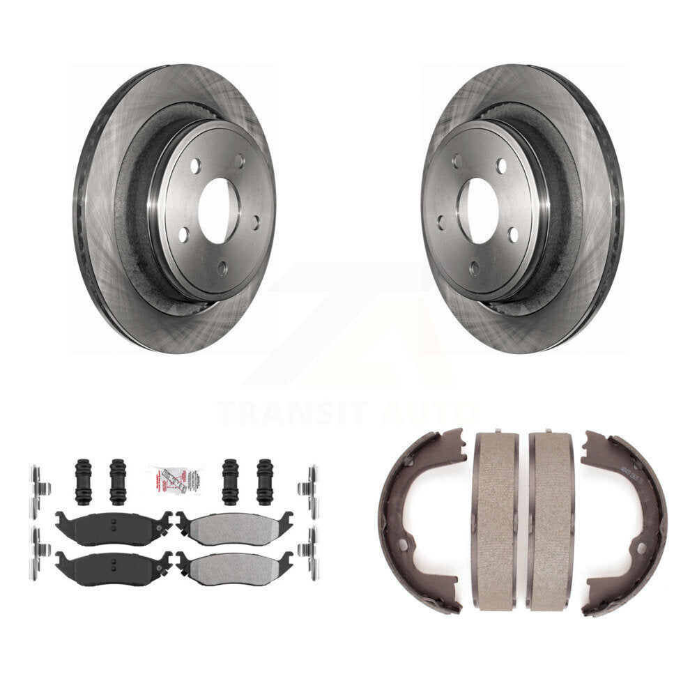 Kit de chaussures de stationnement à plaquettes semi-métalliques, Rotors à disque arrière, pour Ram 1500 Classic Dodge
