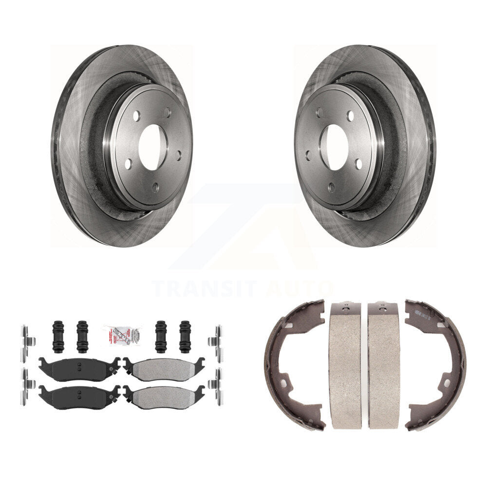 Kit de plaquettes semi-métalliques et de freins de stationnement, Rotors à disque arrière, pour Dodge Ram 150