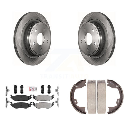 Kit de plaquettes semi-métalliques et de freins de stationnement, Rotors à disque arrière, pour Dodge Ram 150