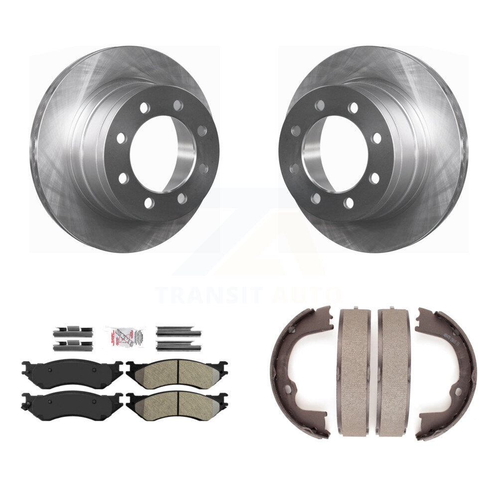 Kit de plaquettes semi-métalliques et de freins de stationnement, Rotors à disque arrière, pour Dodge Ram 150
