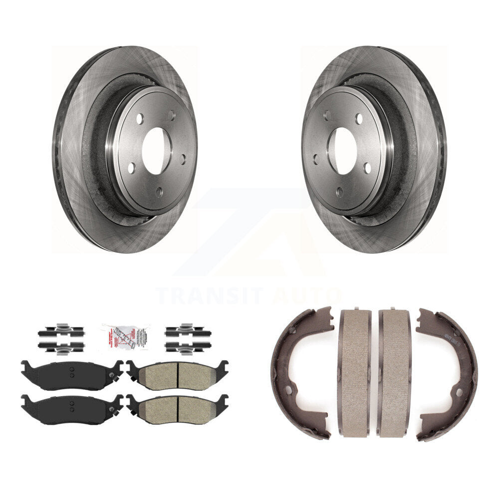 Kit de chaussures de stationnement à plaquettes semi-métalliques, Rotors à disque arrière, pour Ram 1500 Classic Dodge