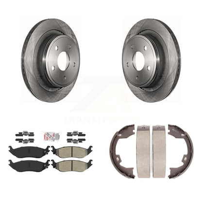 Kit de plaquettes semi-métalliques et de freins de stationnement, Rotors à disque arrière, pour Dodge Ram 150