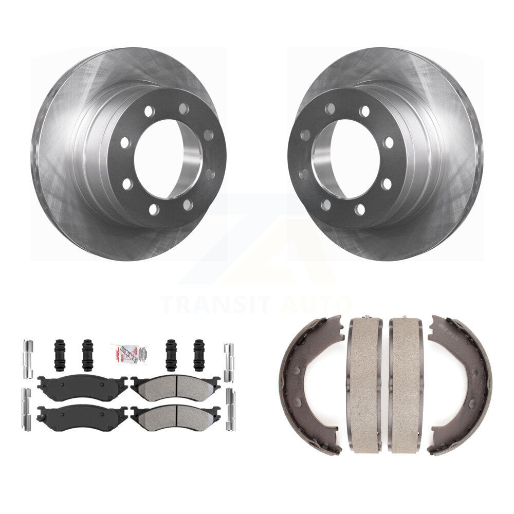 Kit de plaquettes semi-métalliques et de freins de stationnement, Rotors à disque arrière, pour Dodge Ram 150