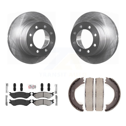 Kit de plaquettes semi-métalliques et de freins de stationnement, Rotors à disque arrière, pour Dodge Ram 150
