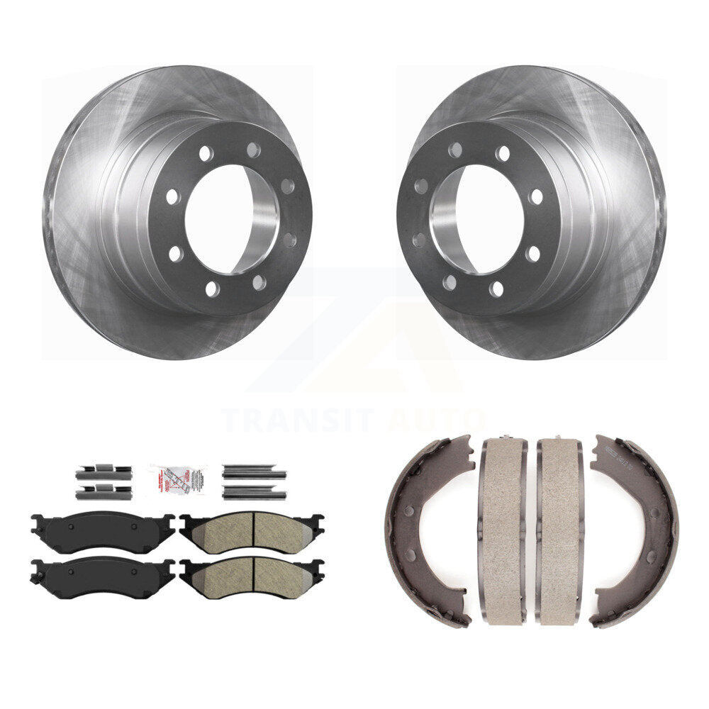 Kit de plaquettes semi-métalliques et de freins de stationnement, Rotors à disque arrière, pour Dodge Ram 150