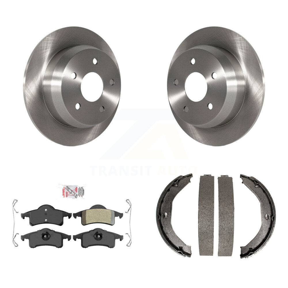 Kit de plaquettes semi-métalliques et de chaussures de stationnement pour rotors de disque arrière, pour Jeep Grand Cherokee