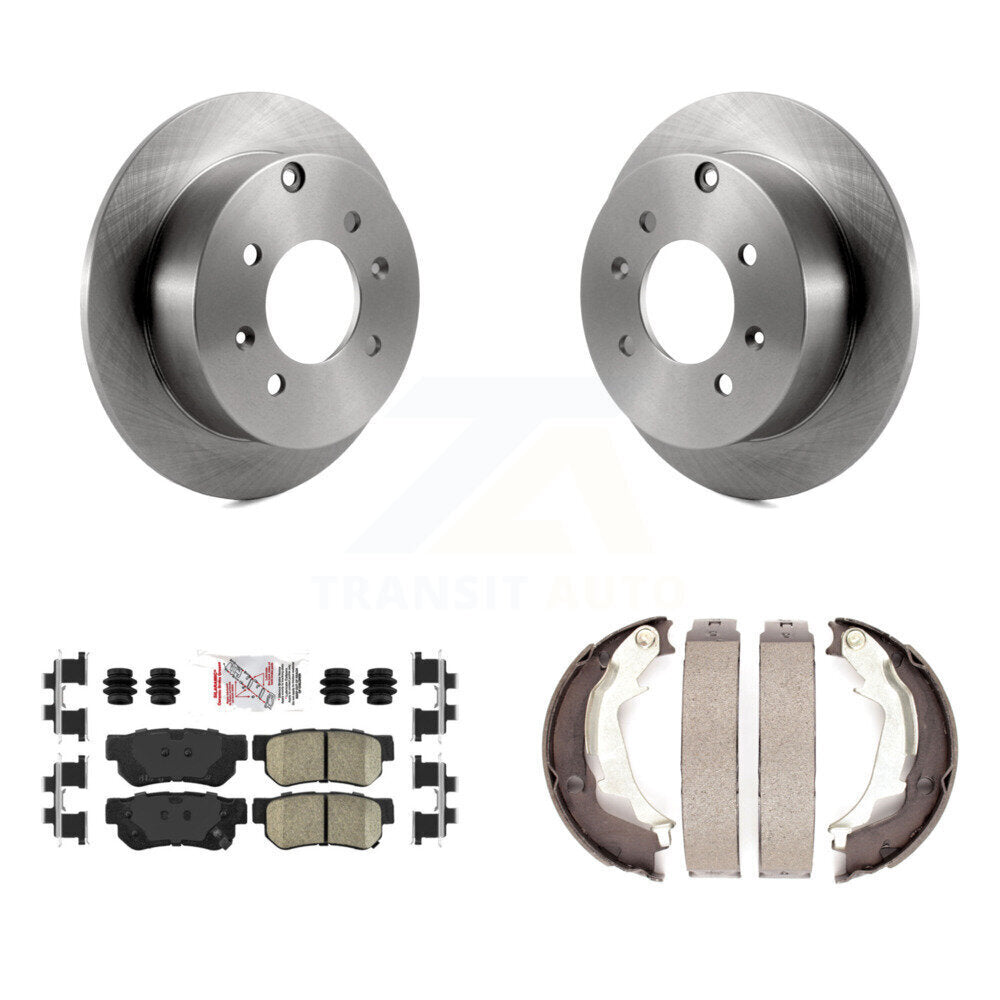 Kit de plaquettes en céramique et de chaussures de stationnement, Rotors à disque arrière, pour Hyundai Sonata Kia Optima