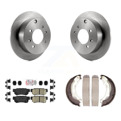 Kit de plaquettes en céramique et de chaussures de stationnement, Rotors à disque arrière, pour Hyundai Sonata Kia Optima