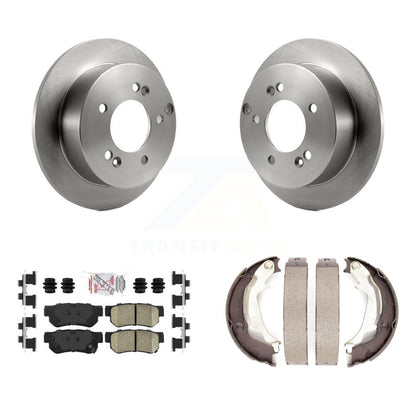 Kit de plaquettes en céramique et de chaussures de stationnement, Rotors à disque arrière, pour Hyundai Sonata XG350 Ki