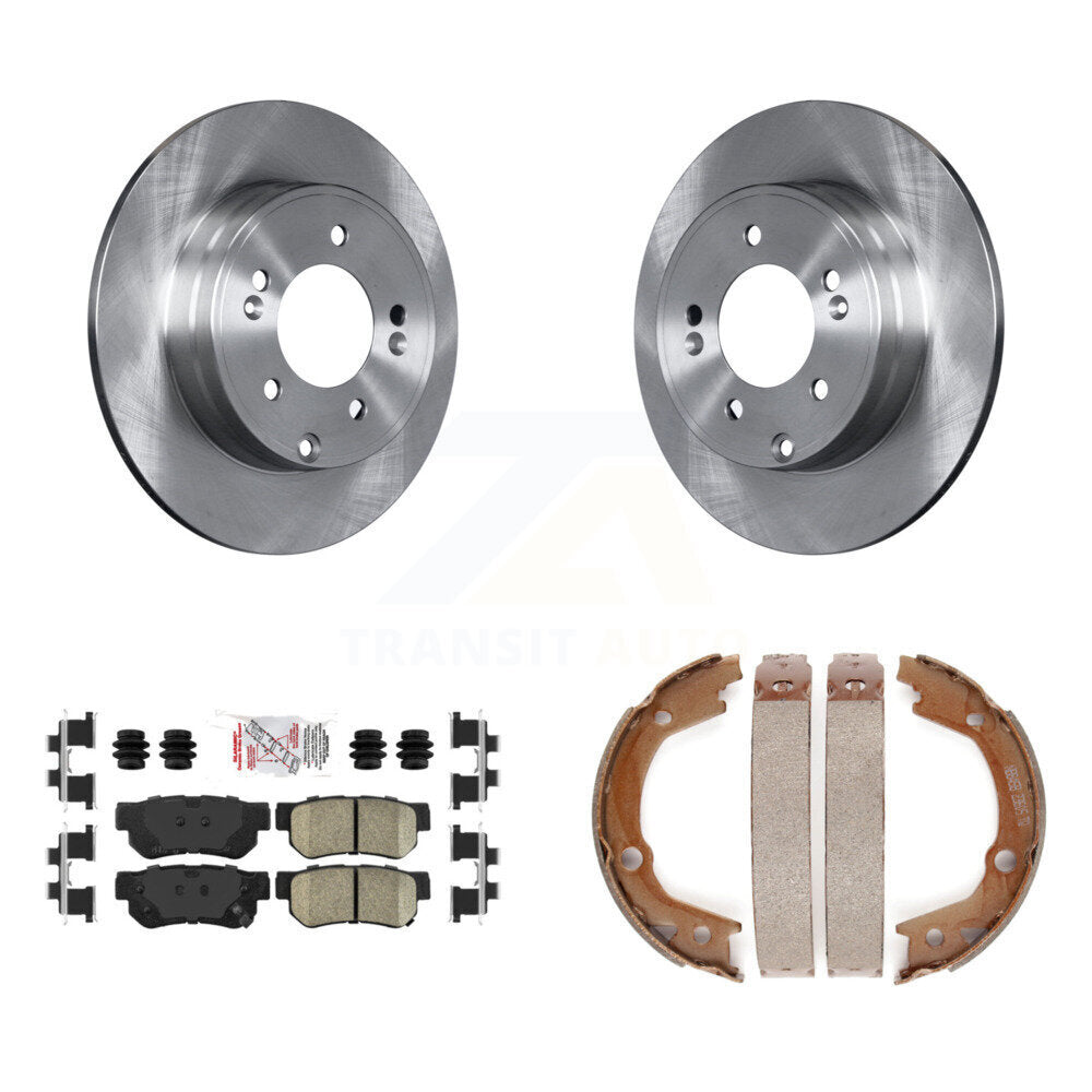 Kit de plaquettes en céramique et de freins de stationnement, Rotors à disque arrière, pour Hyundai Sonata 3,3 l