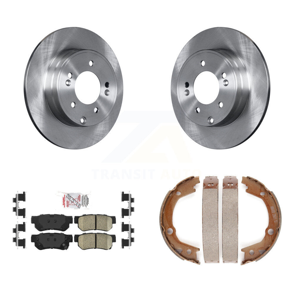 Kit de plaquettes en céramique et de freins de stationnement, Rotors à disque arrière, pour Hyundai Sonata 3,3 l