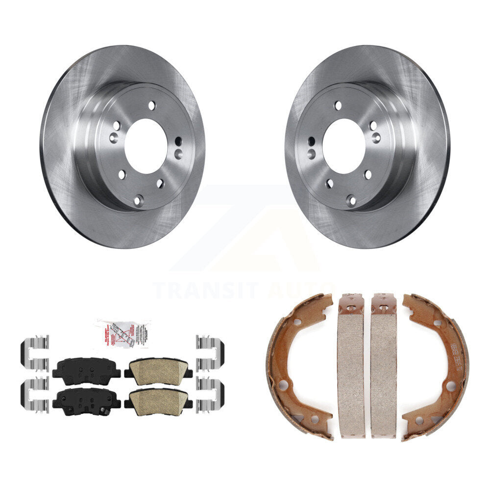 Kit de plaquettes en céramique et de freins de stationnement, Rotors à disque arrière, pour Hyundai Sonata 3,3 l