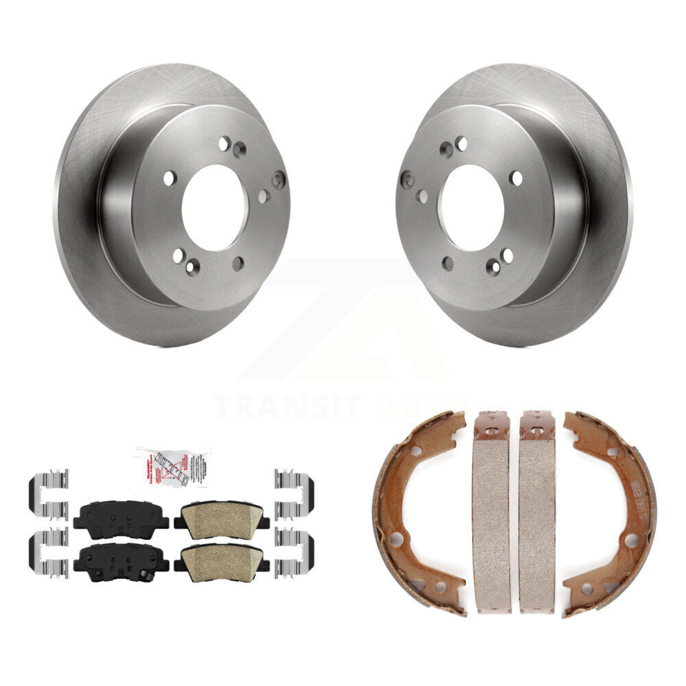 Kit de plaquettes en céramique et de freins de stationnement, Rotors à disque arrière, pour Hyundai Sonata 2,4 l