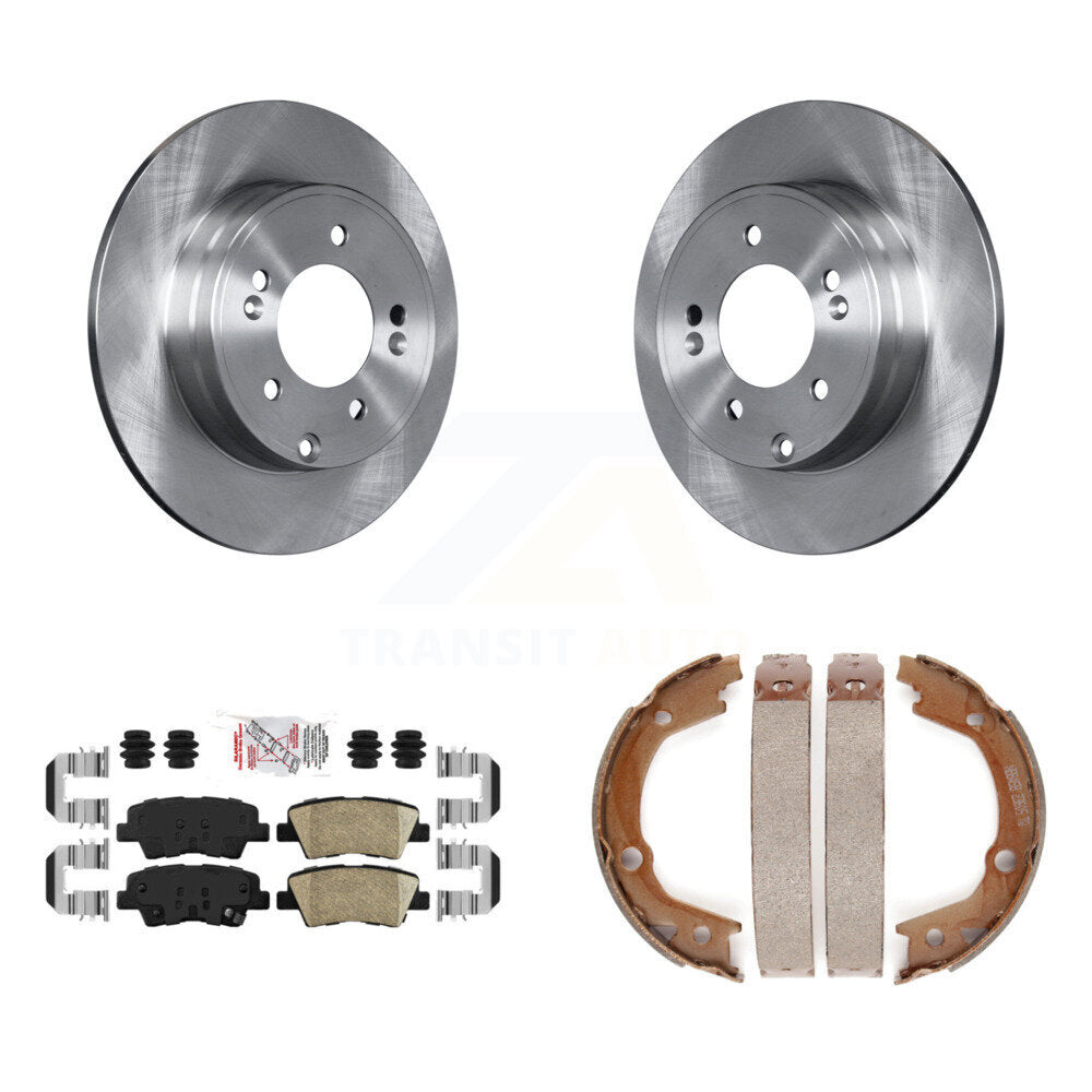 Kit de plaquettes en céramique et de freins de stationnement, Rotors à disque arrière, pour Hyundai Sonata 3,3 l