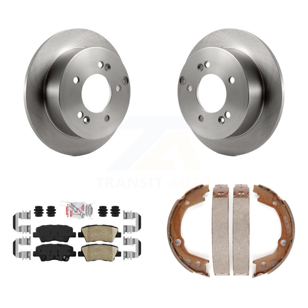 Kit de plaquettes en céramique et de freins de stationnement, Rotors à disque arrière, pour Hyundai Sonata 2,4 l