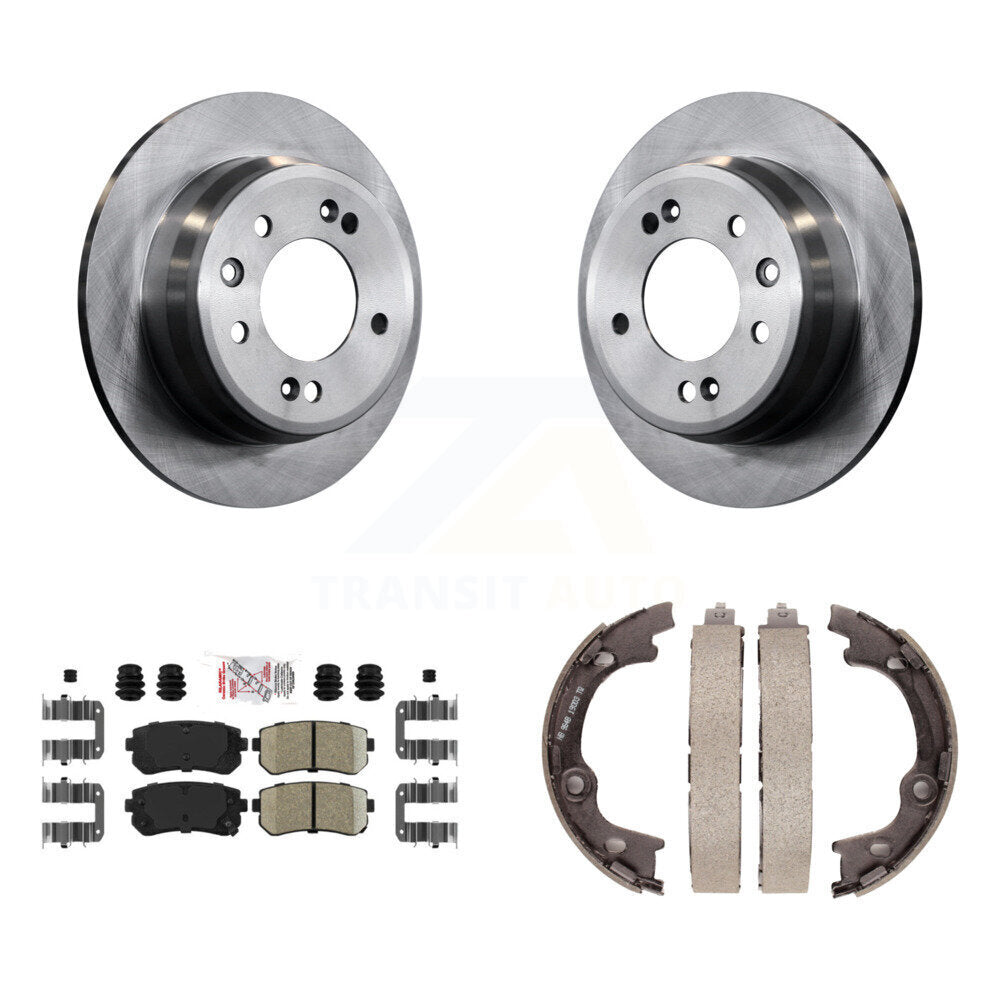 Kit de chaussures de frein de stationnement, Rotors à disque arrière, plaquettes en céramique, pour Hyundai Tucson Elantr