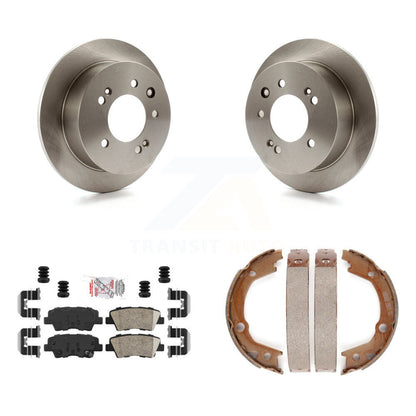 Kit de plaquettes en céramique et de chaussures de stationnement pour disques arrière, Rotors, pour Hyundai Elantra Seda 2010