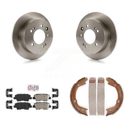 Kit de plaquettes en céramique et de chaussures de stationnement pour disques arrière, Rotors, pour Hyundai Elantra Seda 2010