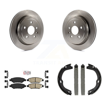 Kit de plaquettes en céramique et de patins de frein de stationnement, Rotors à disque arrière, pour Cadillac CTS