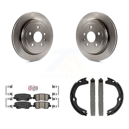 Kit de plaquettes en céramique et de patins de frein de stationnement, Rotors à disque arrière, pour Cadillac CTS