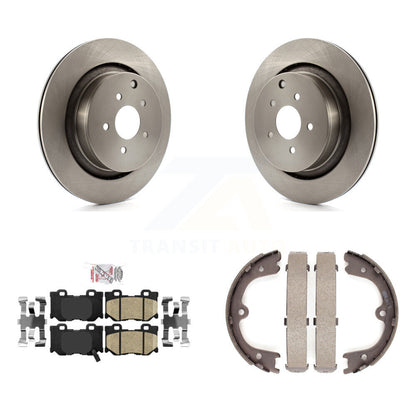 Kit de plaquettes en céramique et de chaussures de stationnement pour disques arrière, Rotors, pour INFINITI Q50 M37 FX50 QX7