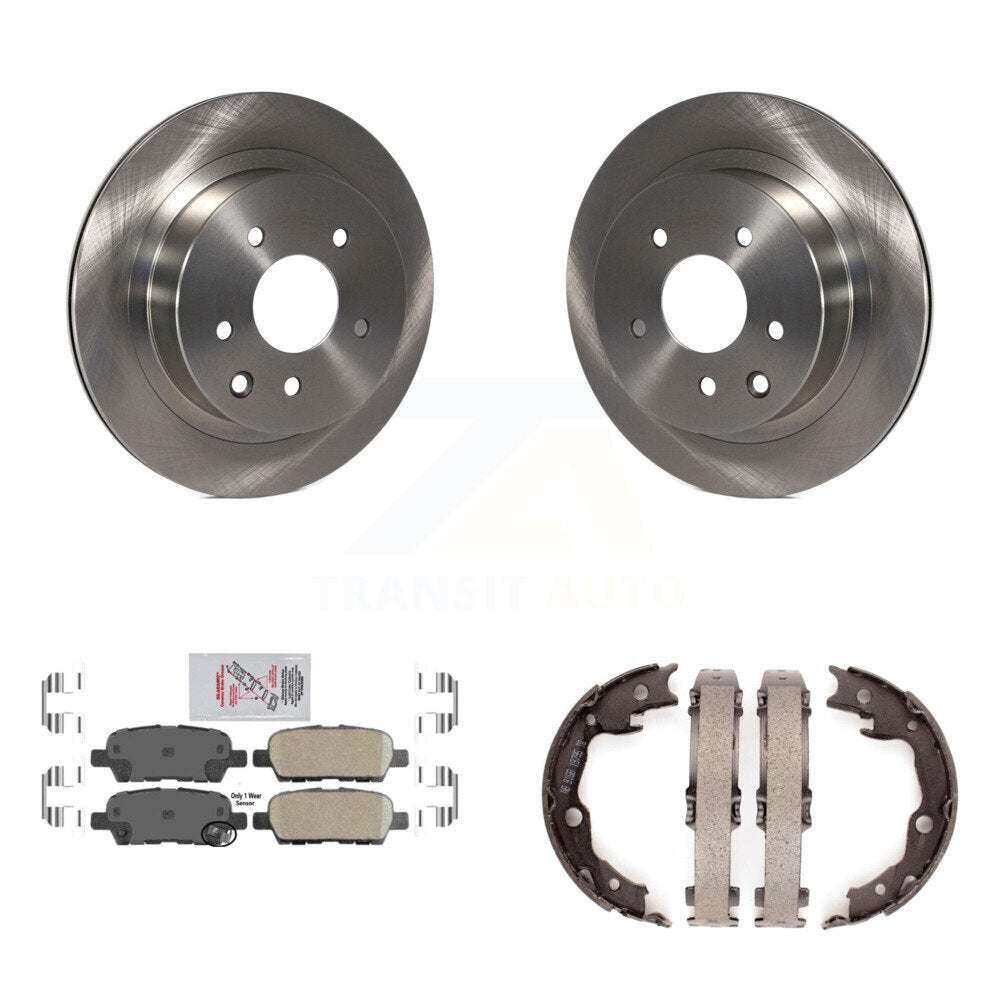 Kit de chaussures de frein de stationnement, Rotors à disque arrière, plaquettes en céramique, pour Nissan Rogue LEAF Juk