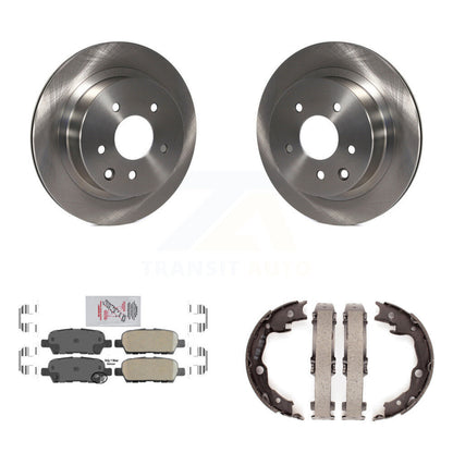 Kit de chaussures de frein de stationnement, Rotors à disque arrière, plaquettes en céramique, pour Nissan Rogue LEAF Juk