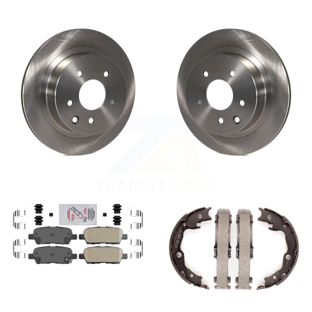 Kit de chaussures de frein de stationnement, Rotors à disque arrière, plaquettes en céramique, pour Nissan Rogue LEAF Juk