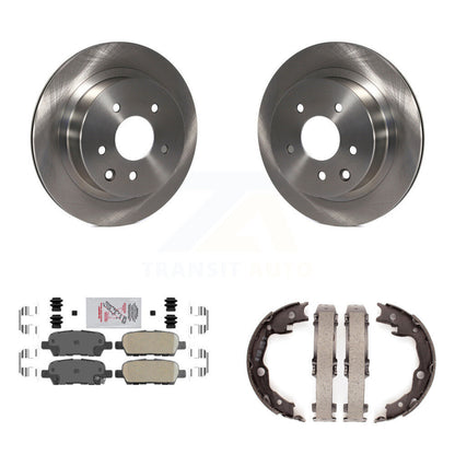 Kit de chaussures de frein de stationnement, Rotors à disque arrière, plaquettes en céramique, pour Nissan Rogue LEAF Juk