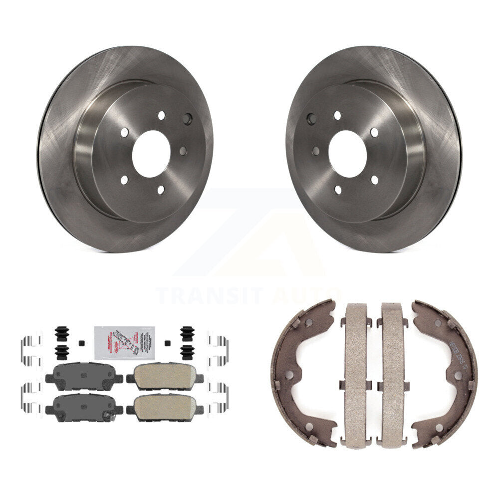 Kit de chaussures de stationnement avec plaquettes en céramique, Rotors à disque arrière, pour INFINITI FX35 FX4 2003 – 2005