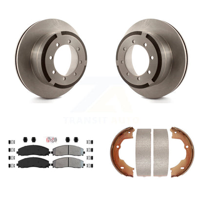 Kit de chaussures de stationnement avec plaquettes semi-métalliques, Rotors à disque arrière, pour Ford F-450 Super Duty