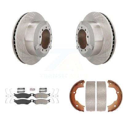 Kit de chaussures de stationnement avec plaquettes semi-métalliques, Rotors à disque arrière, pour Ford F-450 Super Duty