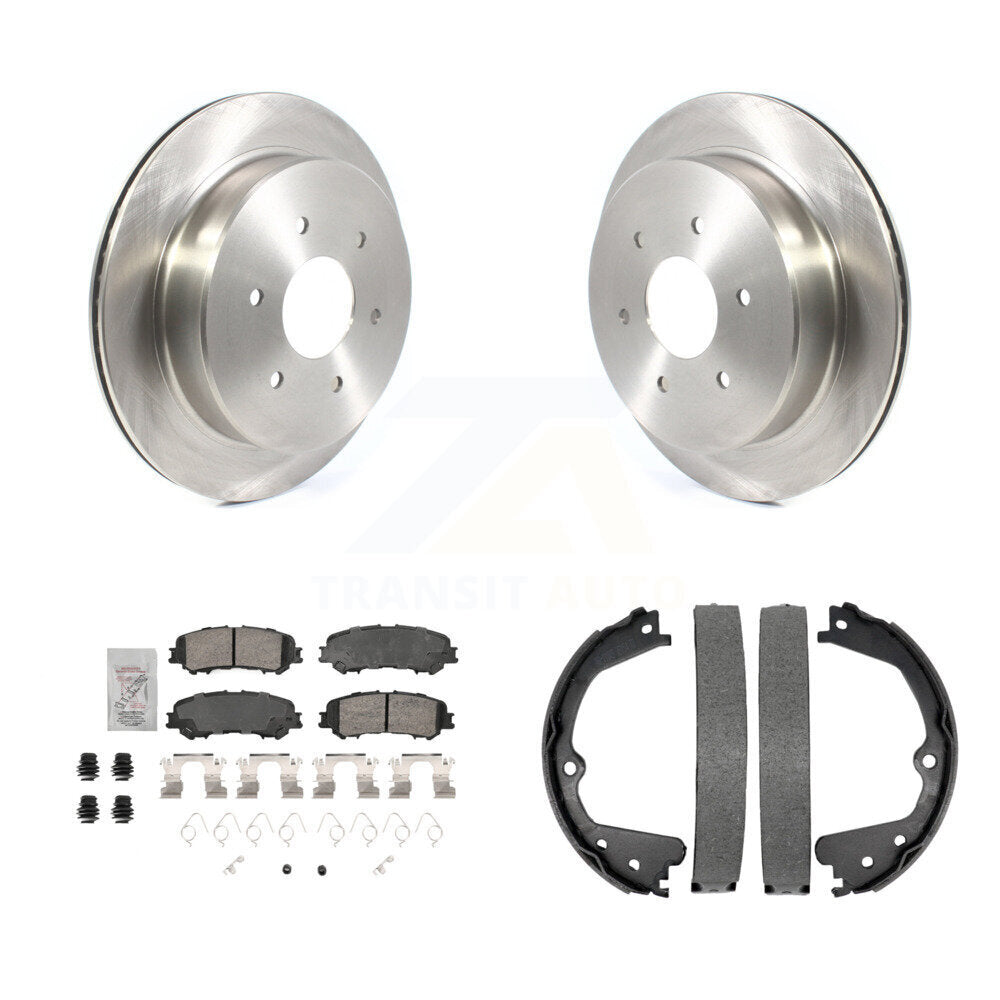 Kit de patins de frein de stationnement, Rotors à disque arrière, plaquettes en céramique, pour Nissan TITA 2017 – 2023