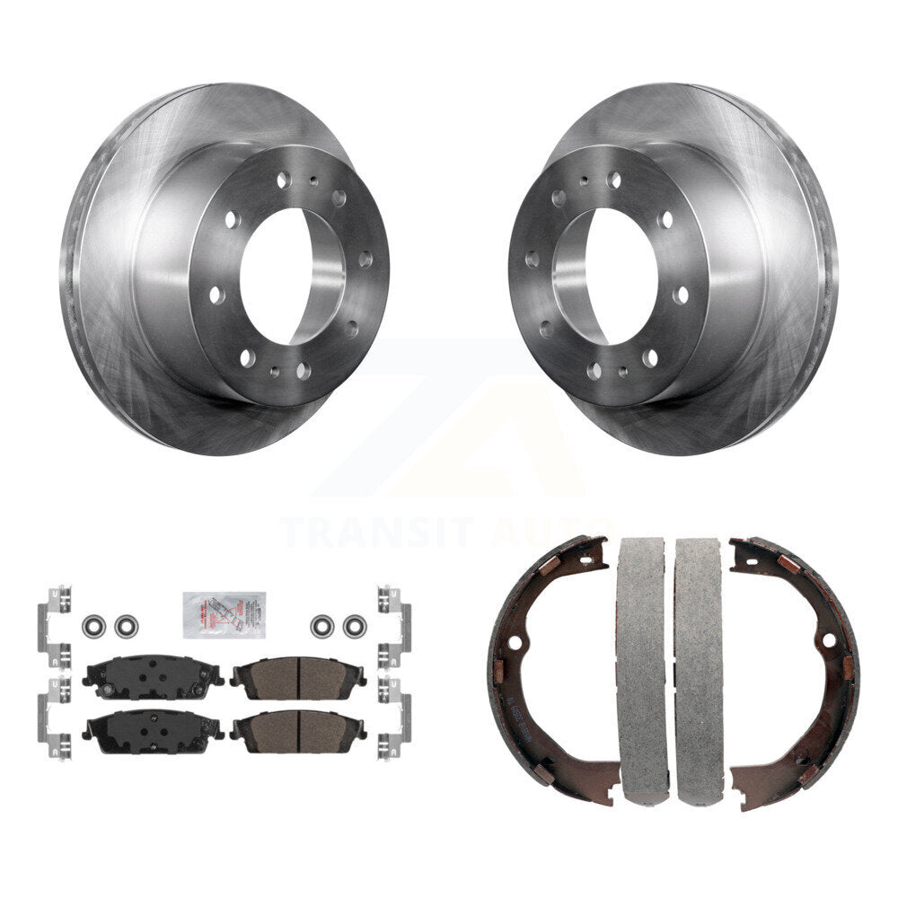 Kit de plaquettes semi-métalliques et de chaussures de stationnement, Rotors à disque arrière, pour Chevrolet Suburba