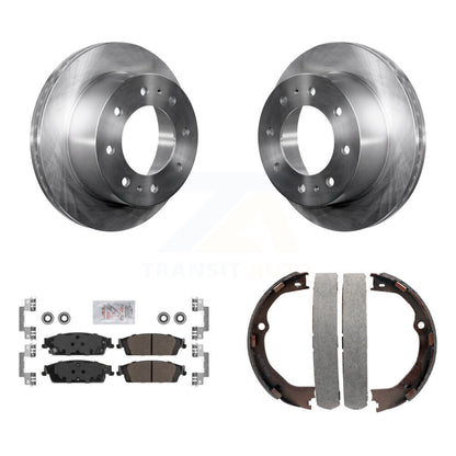 Kit de plaquettes semi-métalliques et de chaussures de stationnement, Rotors à disque arrière, pour Chevrolet Suburba