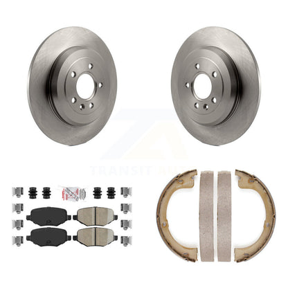 Kit de plaquettes en céramique et de patins de frein de stationnement, Rotors à disque arrière pour Lincoln MKT