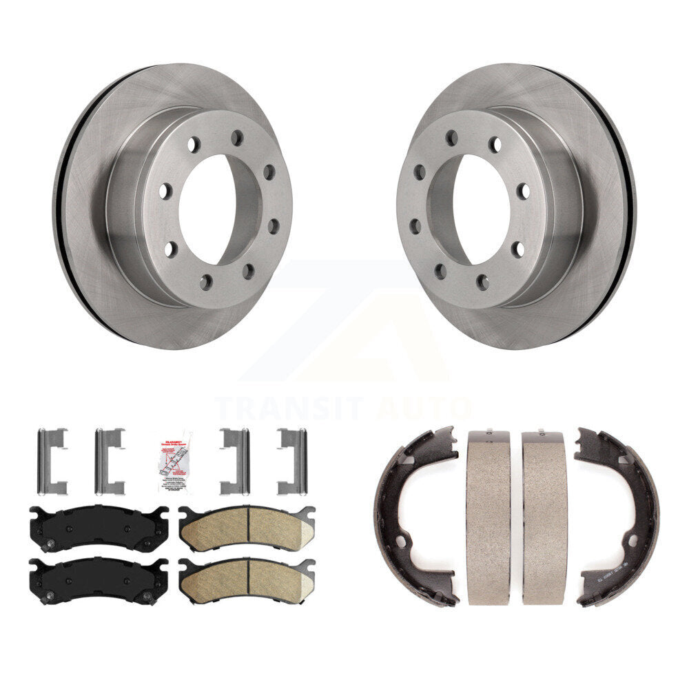 Kit de chaussures de stationnement avec plaquettes en céramique, Rotors à disque arrière, pour GMC Chevrolet Silverado 250