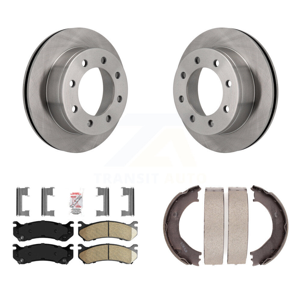 Kit de chaussures de stationnement avec plaquettes en céramique, Rotors à disque arrière, pour Chevrolet GMC Silverado 250