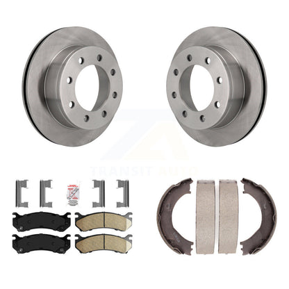 Kit de chaussures de stationnement avec plaquettes en céramique, Rotors à disque arrière, pour Chevrolet GMC Silverado 250