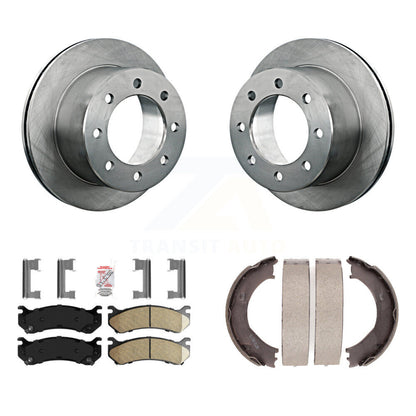 Kit de plaquettes en céramique et de chaussures de stationnement pour disques arrière, Rotors, pour GMC Sierra 3500 Classic