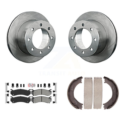 Kit de plaquettes semi-métalliques et de patins de frein de stationnement pour rotors de disque arrière K8A-108258