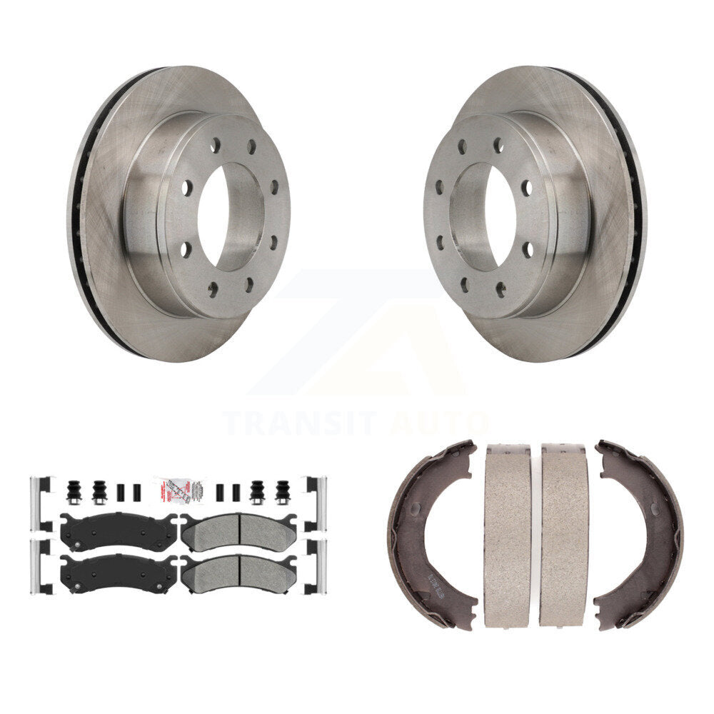 Kit de chaussures de stationnement avec Rotors à disque arrière, plaquettes semi-métalliques, pour Chevrolet Silverado H