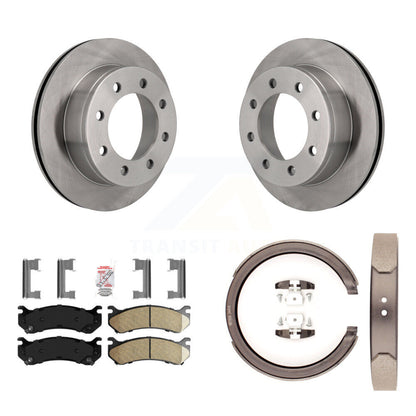 Kit de plaquettes en céramique et de chaussures de stationnement pour disques arrière, Rotors, pour GMC Sierra 2500 Yukon X