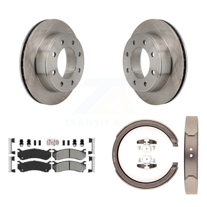 Kit de chaussures de stationnement à disques semi-métalliques, Rotors à disque arrière, pour GMC Chevrolet 1500 HD