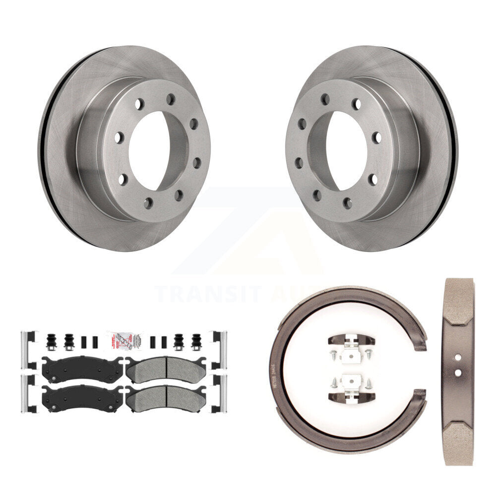 Kit de chaussures de stationnement à plaquettes semi-métalliques, Rotors à disque arrière, pour GMC Sierra 2500 Yukon