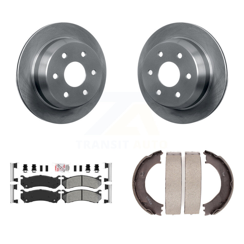 Kit de chaussures de stationnement avec Rotors à disque arrière, plaquettes semi-métalliques, pour Chevrolet Silverado H